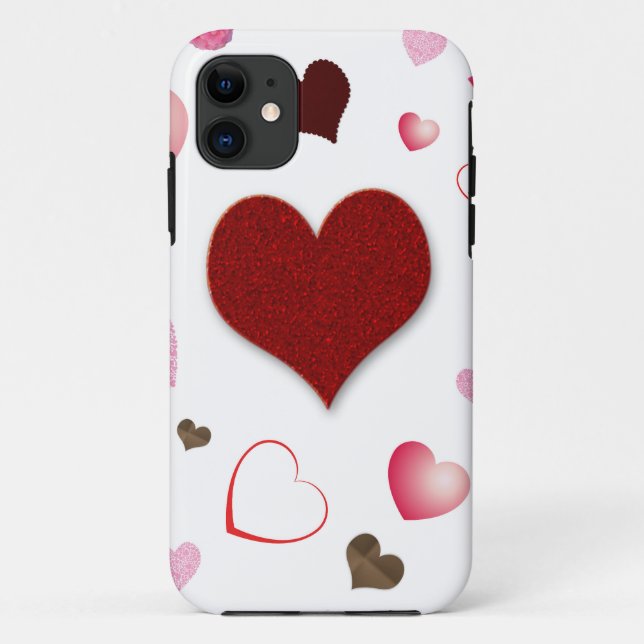 Hearts and Roses Case-Mate iPhone Case (Back)