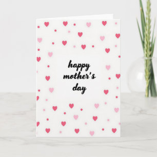 Hearts And Roses Mothers Day Card