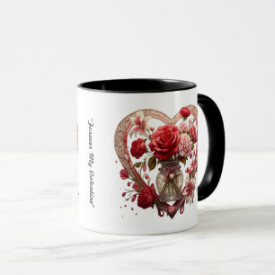 "Hearts and Roses" Mug