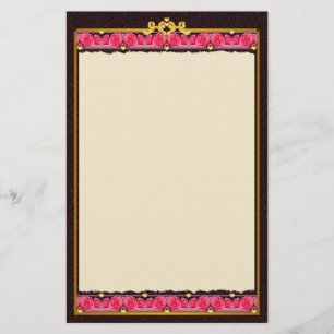 Hearts and Roses Stationery