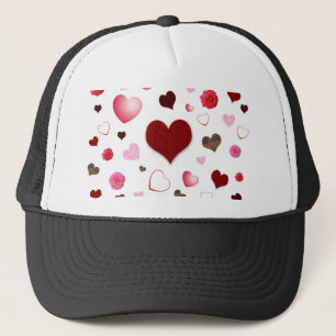 Hearts and Roses Trucker Hat