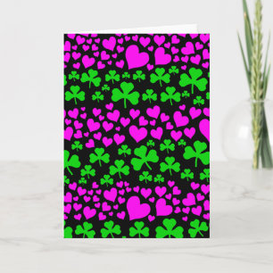 hearts and shamrocks card