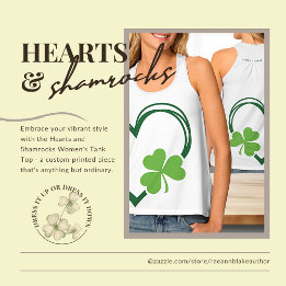 Hearts and Shamrocks Women's Tank Top
