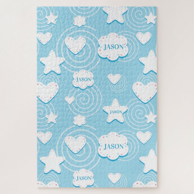 Hearts And Stars Jigsaw Puzzle (Vertical)
