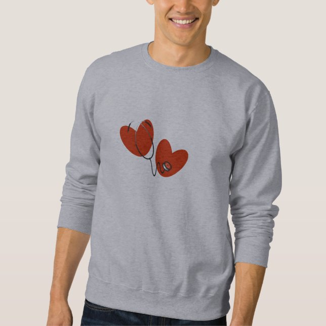 Hearts and Stethoscope T-shirts and Gifts (Front)