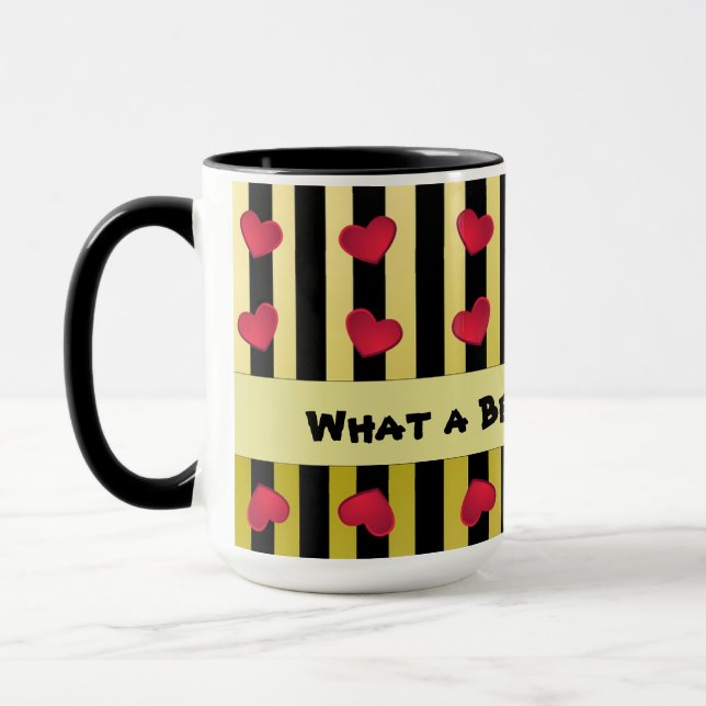 Hearts and Stripes Mug (Left)