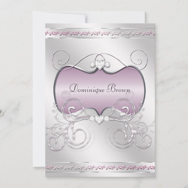 Hearts and Swirls Invite (Front)