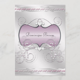 Hearts and Swirls Invite