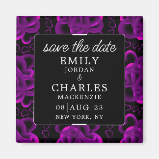 Hearts Aplenty Elegant Wedding Magnet