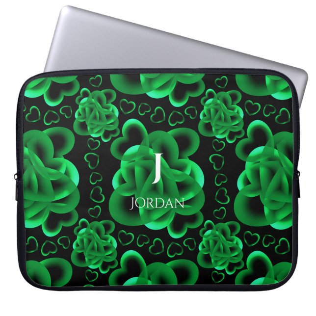 Hearts Aplenty Pattern Laptop Sleeve (Front)