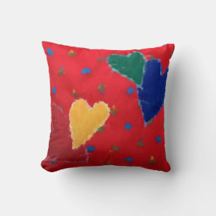 Hearts Applique Cushion