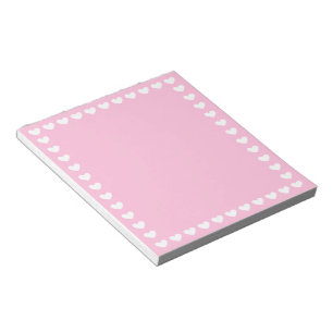 Hearts Around Customisable Notepad