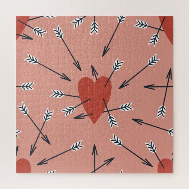 Hearts arrows hand-made. jigsaw puzzle (Vertical)