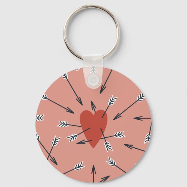 Hearts arrows hand-made. key ring (Front)