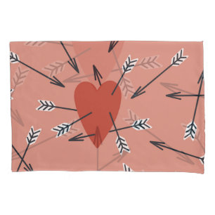 Hearts arrows hand-made. pillowcase