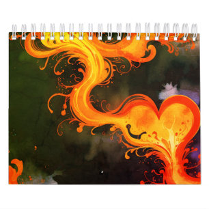 Hearts Art  Calendar