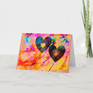 Hearts at Sunrise Holiday Card