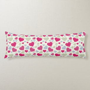Hearts Background Body Cushion