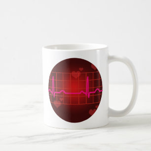 hearts beat round copy coffee mug