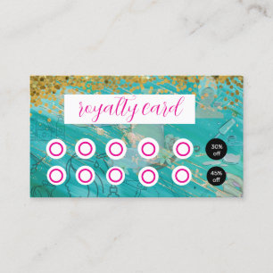Hearts Beauty Salon Spa Loyalty Card