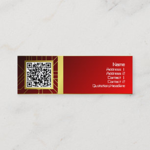Hearts Big Explosion Mini Business Card
