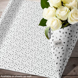 Hearts - Black and White - Wrapping Paper Rolls