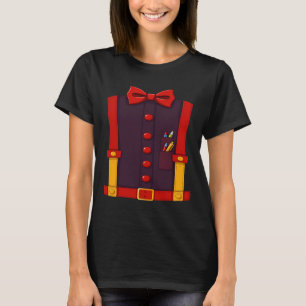 Hearts Bow Tie And Suspenders Valentine's Day Cost T-Shirt