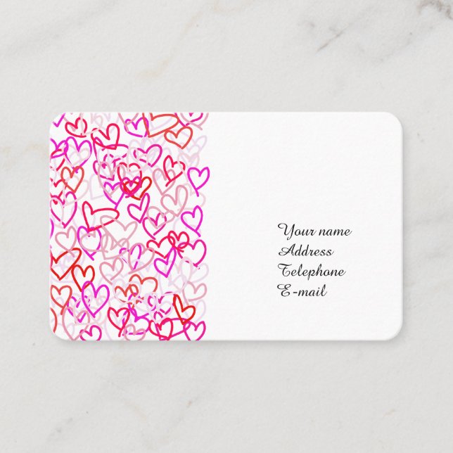 Hearts Business Card (Front)