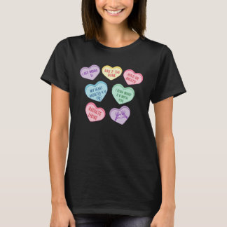 Hearts Candy X Ray Radiology Tech Happy Valentines T-Shirt