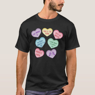 Hearts Candy X Ray Radiology Tech Happy Valentines T-Shirt