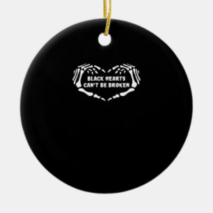 Hearts Can't Classic Ceramic Ornament