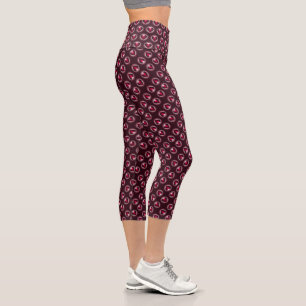 Hearts Capri Leggings