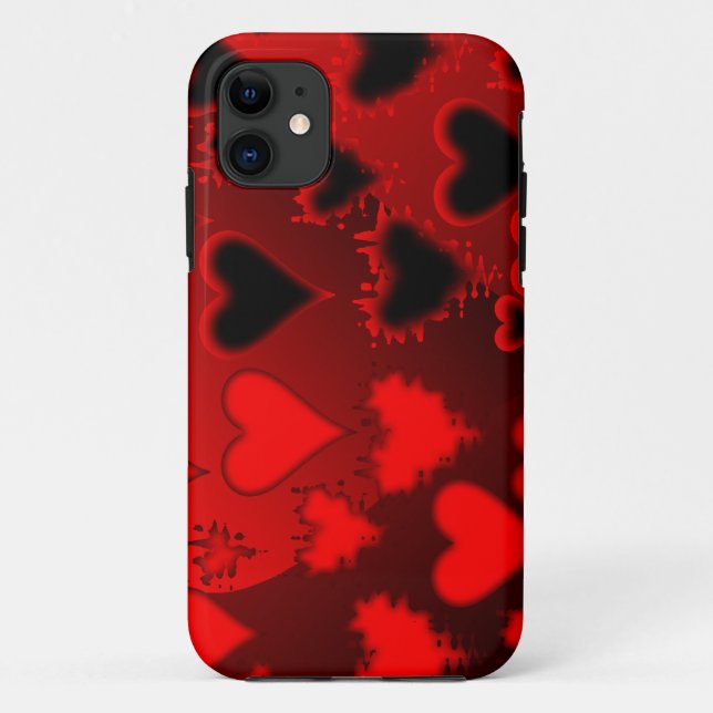Hearts Case-Mate iPhone Case (Back)