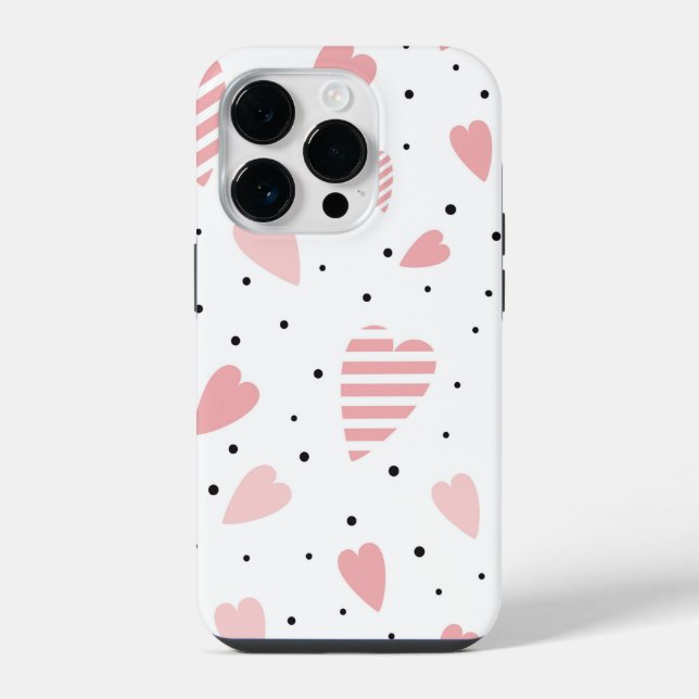 Hearts Case-Mate iPhone Case (Back)