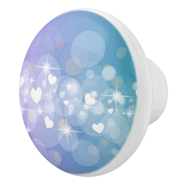 Hearts Ceramic Knob (Right)