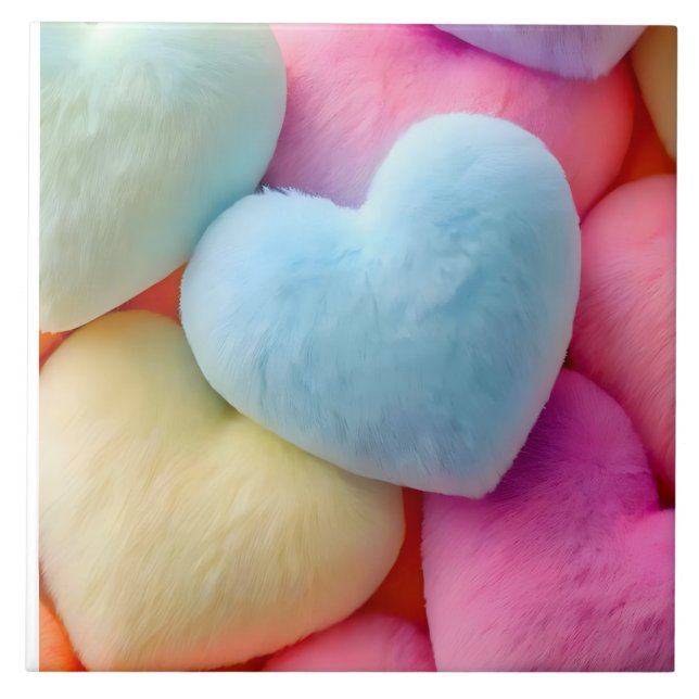 Hearts Ceramic Tile (Front)