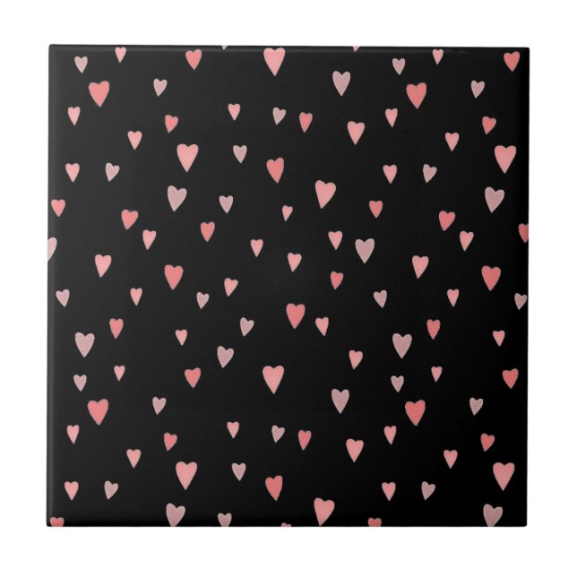 Hearts Ceramic Tile (Front)