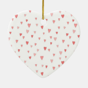 Hearts Ceramic Tree Decoration