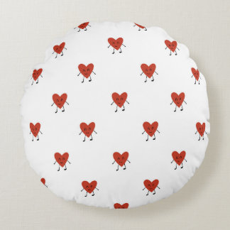 Hearts Charachter Round Cushion