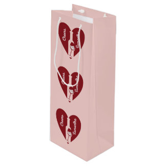Hearts & Cheers Wine Gift Bag