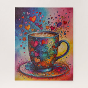 Hearts Coffee Mug Puzzle
