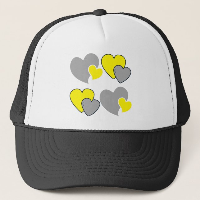 Hearts, colour of the year trucker hat (Front)