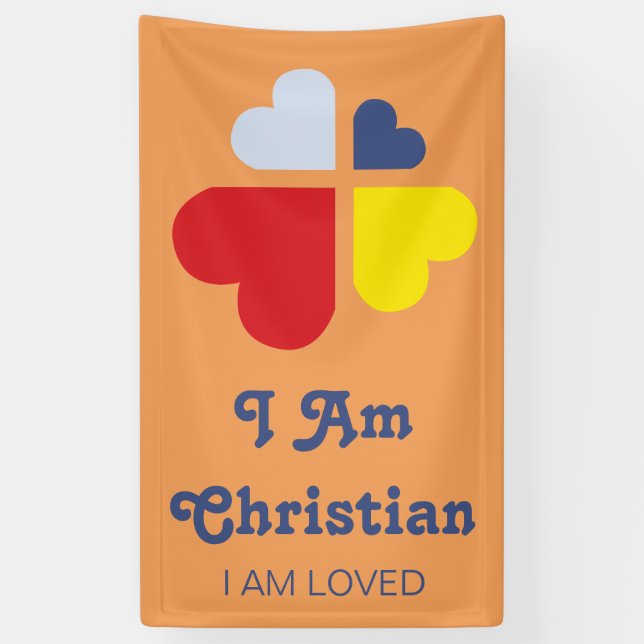 Hearts Cross Banner (Vertical)