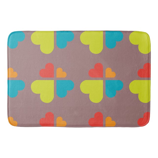 Hearts Cross Bath Mat (Front)