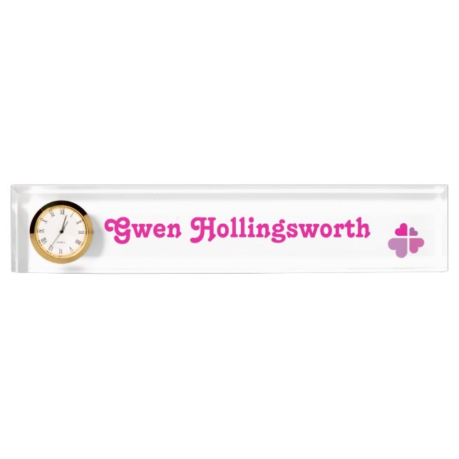Hearts Cross Nameplate (Front)