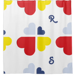 Hearts Cross Shower Curtain