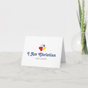 Hearts Cross Thank You Card