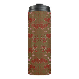 Hearts Cupflowers Thermal Tumbler
