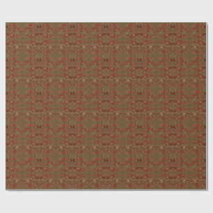 Hearts Cupflowers Wrapping Paper