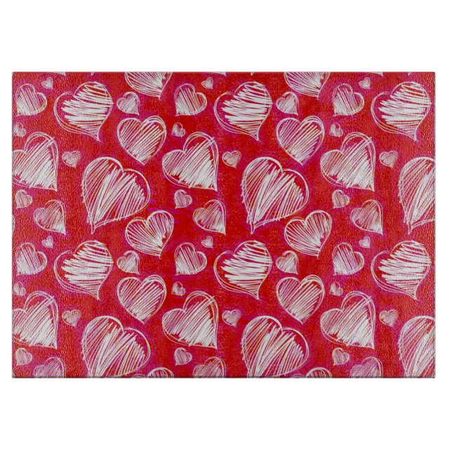 Hearts Cutting Board (Front)